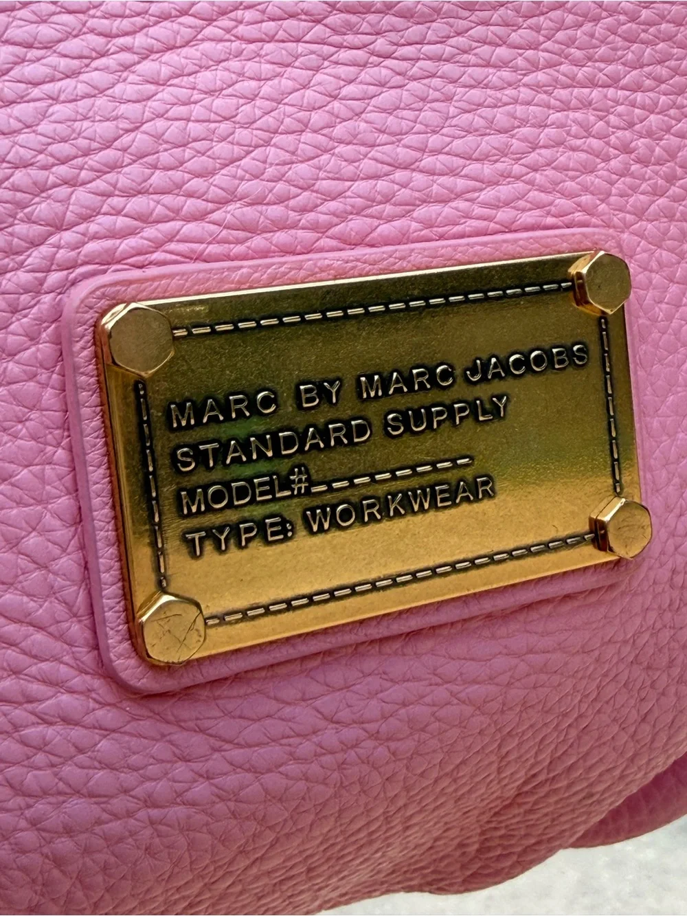 Marc by Marc Jacobs Apricot Rose Pink Leather Shoulder with Strap